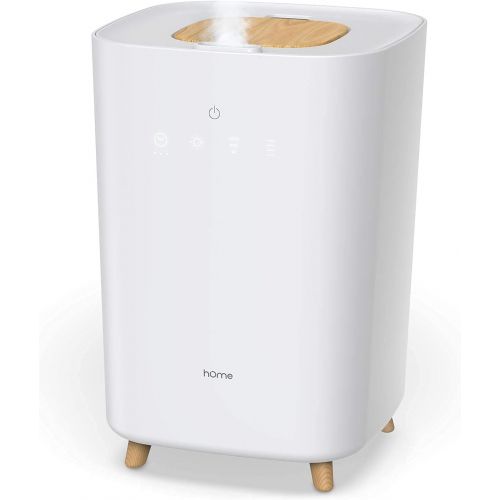  hOmeLabs Large Room Humidifier - 4L Ultrasonic Cool Mist Humidifier for Bedroom, Nursery or Office - Runs up to 40 Hours, Covers 215 Sq Ft Room with 3 Humidity Levels, Timer and Sl