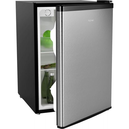  [아마존베스트]hOmeLabs Mini Fridge - 2.4 Cubic Feet Under Counter Refrigerator with Small Freezer - Drinks Healthy Snacks Beer Storage for Office, Dorm or Apartment with Removable Glass Shelves