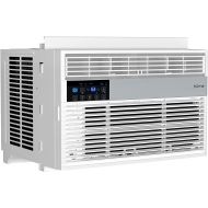 hOmeLabs 6,000 BTU Window Air Conditioner with Smart Control ? Low Noise AC Unit with Eco Mode, LED Control Panel, Remote Control, and 24 hr Timer