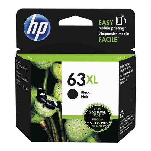 에이치피 HP 63XL Black High-Yield Original Ink Cartridge (F6U64AN)