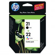 HP 21 Black22 Tri-color 2-pack Original Ink Cartridges