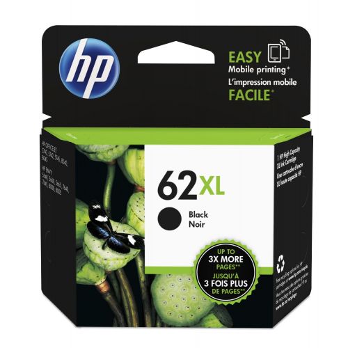 에이치피 HP 62XL Black High Yield Original Ink Cartridge (C2P05AN)