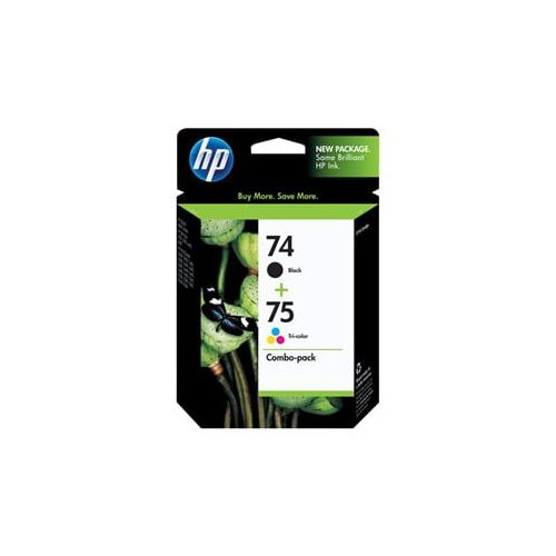 에이치피 HP 74, (CC659FN) Black  HP 75, Tri-Color 2-pack Original Ink Cartridges