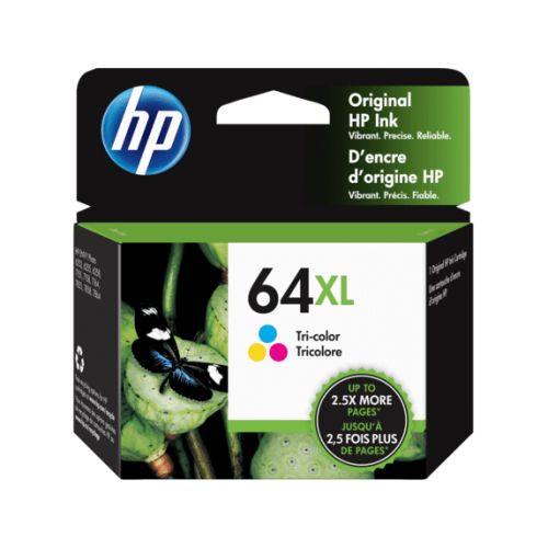 에이치피 HP HP 64XL Tri-Color High Yield Original Ink Cartridge, 415 Page-Yield