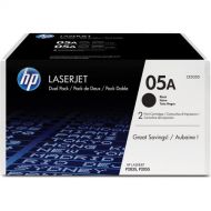 HP 05A (CE505D) Black Original LJ Toner Cartridges, 2 pack