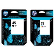 HP 45 (51645A) and 78 (C6578DN) Black and Tri-Color Original Ink Cartridge Set