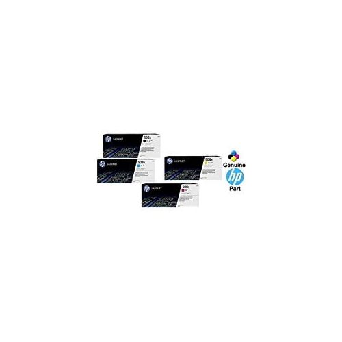 에이치피 HP 508X Color LaserJet M553 M577 Original Toner Cartridges, 4-Pack: Black, Cyan, Magenta & Yellow