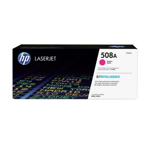 에이치피 HP 508A Toner Cartridge Set, 4-Pack, Contains 1 Each CF360A, CF361A, CF362A, CF363A.