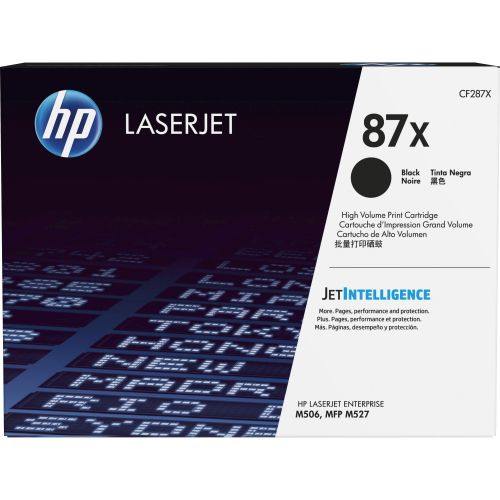 에이치피 HP 87X (CF287X) Black High Yield Original LJ Toner Cartridge