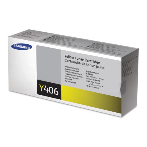 에이치피 Samsung CLT-Y406S (SU466A) Toner, 1000 Page-Yield, Yellow