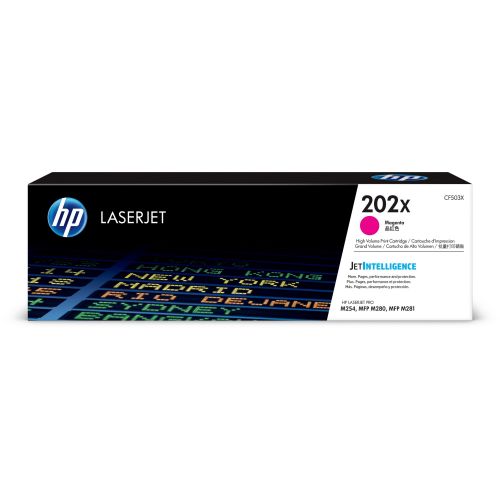 에이치피 HP, HEWCF503X, 202X High Yield Magenta Original LaserJet Toner Cartridge, 1 Pack