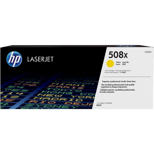 에이치피 HP 508X (CF362X) Yellow High Yield Original LJ Toner Cartridge