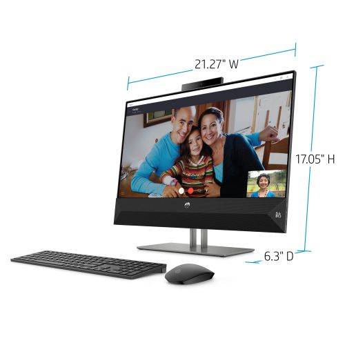 에이치피 HP Pavilion 24 All-in-One PC 23.8 Touchscreen, Intel Core i5-8400T, Intel UHD Graphics 630, 1TB HDD + 16GB Optane memory, 4GB SDRAM, Wireless Mouse and Keyboard, FHD Privacy Webcam