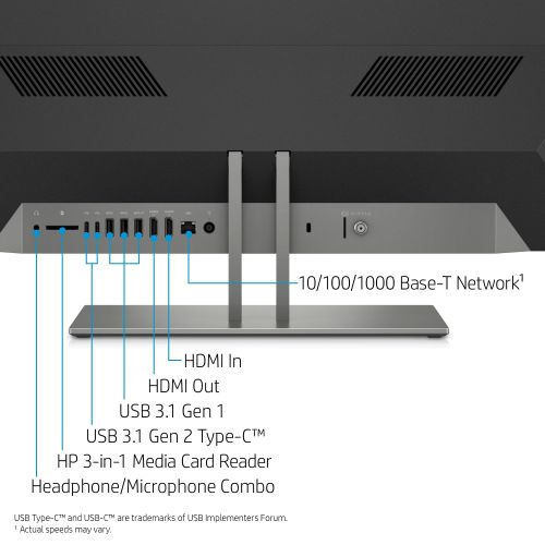 에이치피 HP Pavilion 24 All-in-One PC 23.8 Touchscreen, Intel Core i5-8400T, Intel UHD Graphics 630, 1TB HDD + 16GB Optane memory, 4GB SDRAM, Wireless Mouse and Keyboard, FHD Privacy Webcam