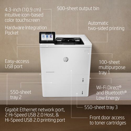 에이치피 HP LaserJet Enterprise M611x Monochrome Printer