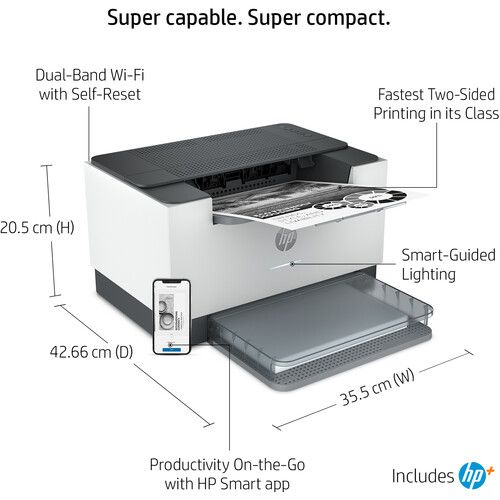 에이치피 HP LaserJet M209dwe Monochrome Printer with 6 Months Free Toner Through HP+