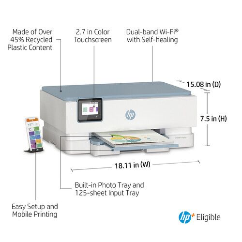 에이치피 HP ENVY Inspire 7255e All-in-One Color Printer with Free HP+ Upgrade Eligibility