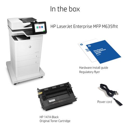 에이치피 HP Laserjet Enterprise MFP M635fht Monochrome Printer