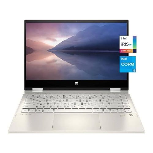 에이치피 HP Pavilion 2-in-1 Convertible Laptop, 14-inch FHD Touchscreen, Intel Core i5-1135G7, Fingerprint Reader, Bang & Olufsen Dual Speakers, Windows 11 (16GB RAM | 1TB PCIe SSD)