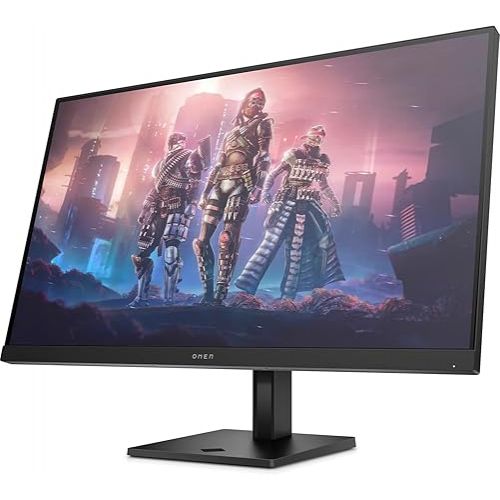 에이치피 HP OMEN 32q 31.5-inch QHD 165Hz Gaming Monitor Pivot Rotation Height Adjustable AMD Freesync Premium Eyesafe Certified HDR IPS Panel 99% sRGB 95% DCI-P3HDMI Audio DisplayPort, Black (Renewed)