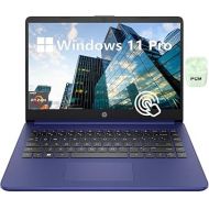 HP 14 Inch Touchscreen Business Laptop, AMD Ryzen 7 5700U, 64GB RAM, 2TB SSD, Windows 11 Pro, SD Card Reader, Long Battery Life, Blue, PCM