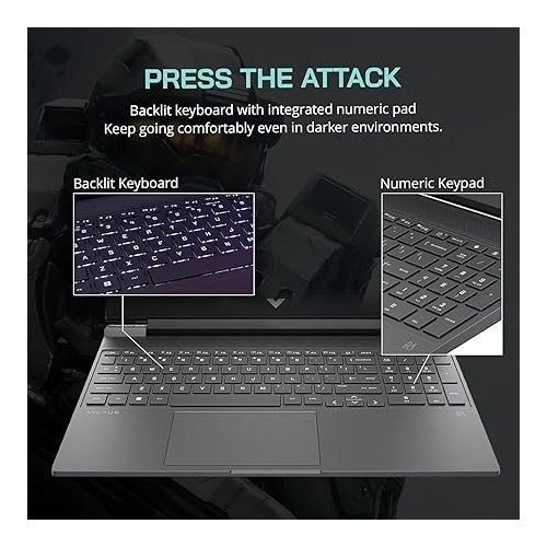 에이치피 HP 2023 Newest Victus 15 Gaming Laptop, 15.6