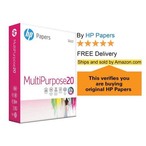 에이치피 [아마존 핫딜]  [아마존핫딜]HP Paper HP Printer Paper, Multipurpose20, 8.5 x 11, 20lb, 96 Bright, 1,500 Sheets / 3 Ream Carton (112530C) Made In The USA