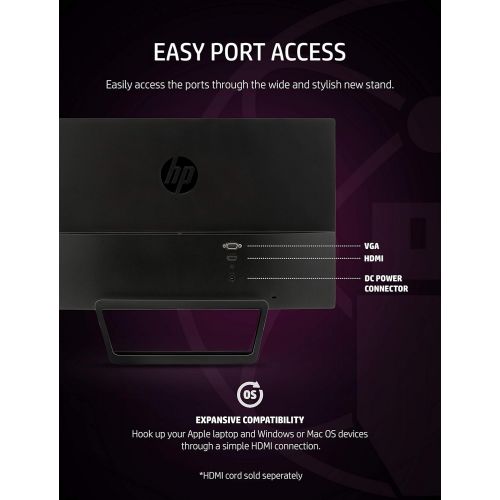 에이치피 [아마존핫딜][아마존 핫딜] HP Pavilion 21.5-Inch IPS LED HDMI VGA Monitor (22cwa), Black