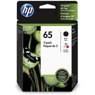 [아마존베스트]HP 65 Black & Tri-color Ink Cartridges, 2 Cartridges (N9K01AN, N9K02AN) for HP DeskJet 2624 2652 2655 3722 3752 3755 3758