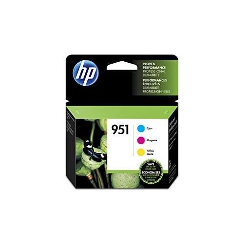 에이치피 [아마존베스트]HP 951 Ink Cartridges: Cyan, Magenta & Yellow, 3 Ink Cartridges (CN050AN, CN051AN, CN052AN)