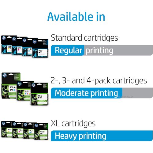 에이치피 [아마존베스트]HP 951 Ink Cartridges: Cyan, Magenta & Yellow, 3 Ink Cartridges (CN050AN, CN051AN, CN052AN)