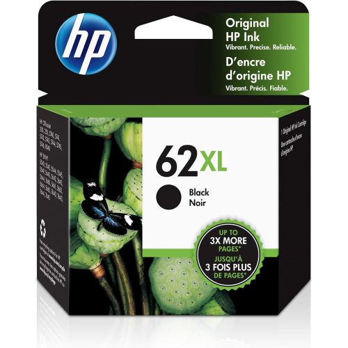 에이치피 [아마존베스트]HP 62XL Black Ink Cartridge (C2P05AN) for HP ENVY 5540 5541 5542 5543 5544 5545 5547 5548 5549 5640 5642 5643 5644 5660 5661 5663 5664 5665 7640 7643 7644 7645 HP Officejet 200 250