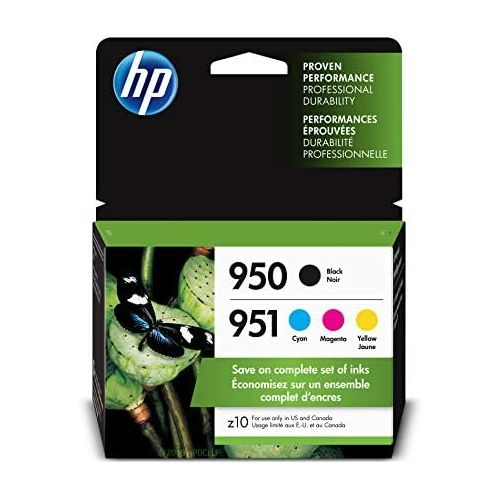 에이치피 [아마존베스트]HP 950/951 Black, Cyan, Magenta & Yellow Ink Cartridges, 4 Cartridges (CN049AN, CN050AN, CN051AN, CN052AN)