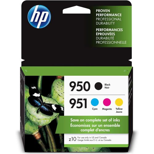 에이치피 [아마존베스트]HP 950/951 Black, Cyan, Magenta & Yellow Ink Cartridges, 4 Cartridges (CN049AN, CN050AN, CN051AN, CN052AN)