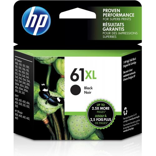 에이치피 [아마존베스트]HP 61XL Black Ink Cartridge Black (CH563WN) for HP Deskjet 1000 1010 1012 1050 1051 1055 1056 1510 1512 1514 1051 2050 2510 2512 2514 2540 2541