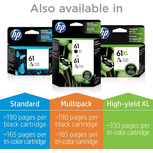 에이치피 [아마존베스트]HP 61XL Black Ink Cartridge Black (CH563WN) for HP Deskjet 1000 1010 1012 1050 1051 1055 1056 1510 1512 1514 1051 2050 2510 2512 2514 2540 2541