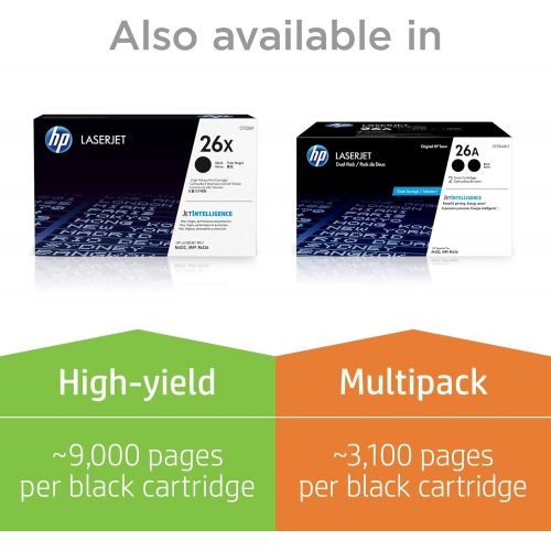 에이치피 [아마존베스트]HP 26A (CF226A) Black Toner Cartridge for HP LaserJet Pro M402 M426