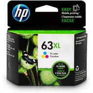 [아마존베스트]HP 63XL Tri-color Ink Cartridge (F6U63AN) for HP Deskjet 1112 2130 2132 3630 3632 3633 3634 3636 3637 HP ENVY 4512 4513 4520 4523 4524 HP Officejet 3830 3831 3833 4650 4652 4654 46