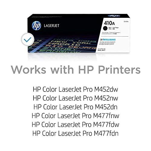 에이치피 [아마존베스트]HP 410A (CF410A) Toner Cartridge, Black for HP Color LaserJet Pro M452dn M452dw M452nw MFP M377dw MFP M477fdn MFP M477fdw MFP M477fnw