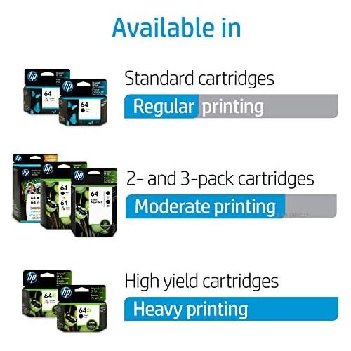 에이치피 [아마존베스트]HP 64XL Tri-Color Ink Cartridge (N9J91AN) for HP ENVY Photo 6252 6255 6258 7155 7158 7164 7855 7858 7864 HP ENVY 5542