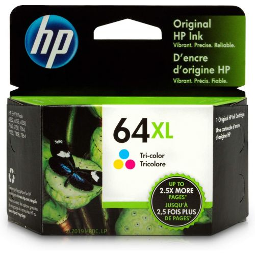 에이치피 [아마존베스트]HP 64XL Tri-Color Ink Cartridge (N9J91AN) for HP ENVY Photo 6252 6255 6258 7155 7158 7164 7855 7858 7864 HP ENVY 5542