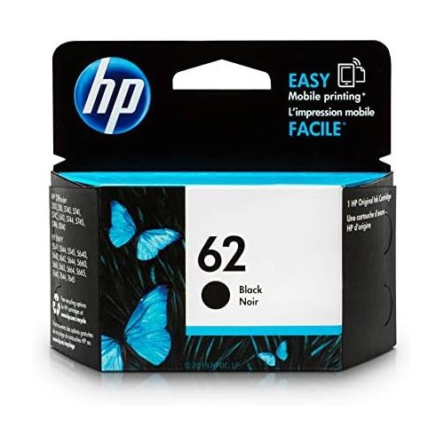 에이치피 [아마존베스트]HP 62 Black Ink Cartridge (C2P04AN) for HP ENVY 5540 5541 5542 5543 5544 5545 5547 5548 5549 5640 5642 5643 5644 5660 5661 5663 5664 5665 7640 7643 7644 7645 HP Officejet 200 250 2