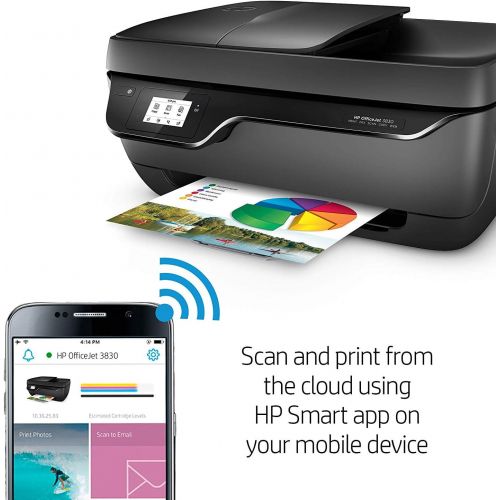 에이치피 [아마존베스트]HP OfficeJet 3830 All-in-One Wireless Printer, HP Instant Ink & Amazon Dash Replenishment ready (K7V40A)