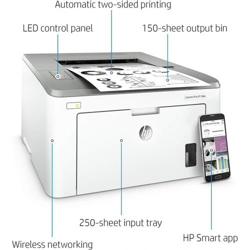 에이치피 [아마존베스트]HP Laserjet Pro M118dw Wireless Monochrome Laser Printer with Auto Two-Sided Printing, Mobile Printing & Built-in Ethernet (4PA39A)