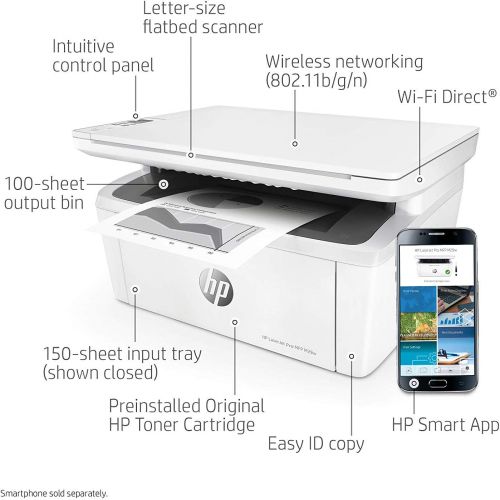 에이치피 [아마존베스트]HP LaserJet Pro M29w Wireless All-in-One Laser Printer (Y5S53A)