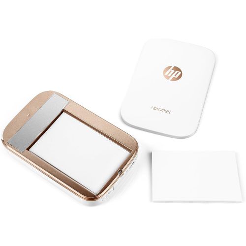 에이치피 [아마존베스트]HP Sprocket Portable Photo Printer, X7N07A, Print Social Media Photos on 2x3 Sticky-Backed Paper - White