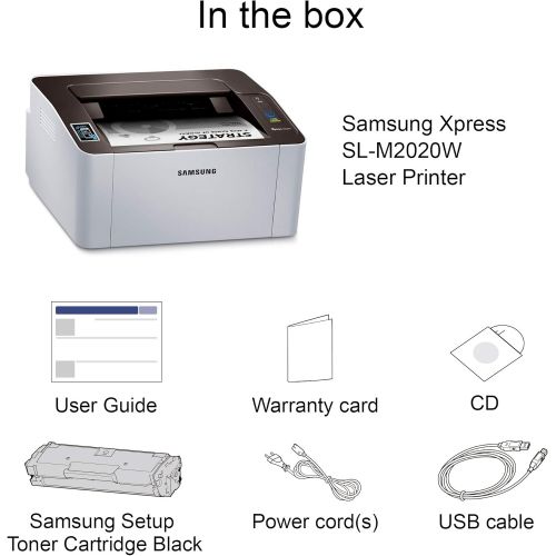 에이치피 [아마존베스트]HP Samsung SL-M2020W/XAA Wireless Monochrome Printer