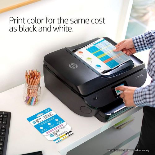 에이치피 [아마존베스트]HP OfficeJet 3830 All-in-One Wireless Printer with Mobile Printing (K7V40A) and Instant Ink Prepaid Card for 50 100 300 Page per Month Plans (3HZ65AN)