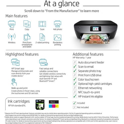 에이치피 [아마존베스트]Last purchased on November 30, 2018 HP Envy Photo 7155 All in One Photo Printer with Wireless Printing, HP Instant Ink & Amazon Dash Replenishment Ready (K7G93A)