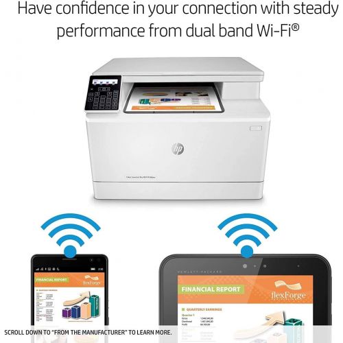 에이치피 [아마존베스트]HP Color Laserjet Pro M180nw All in One Wireless Color Laser Printer with Mobile Printing & Built-in Ethernet (T6B74A)